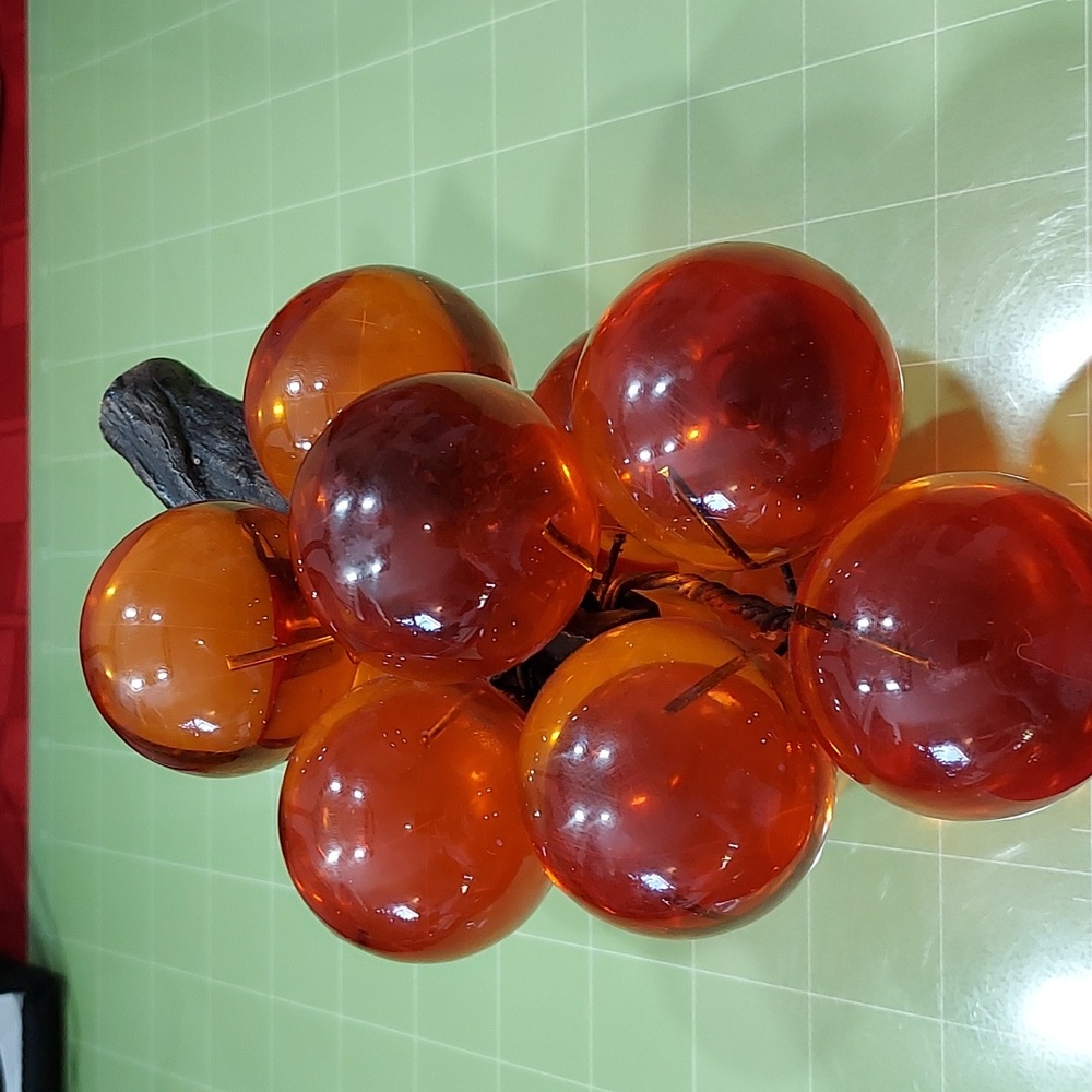 Glossy Orange Decor Accents with Translucent Quality and Smooth Texture - Picture 3 of 3